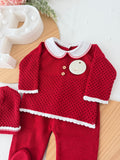 Saída de maternidade vermelho 100% algodão