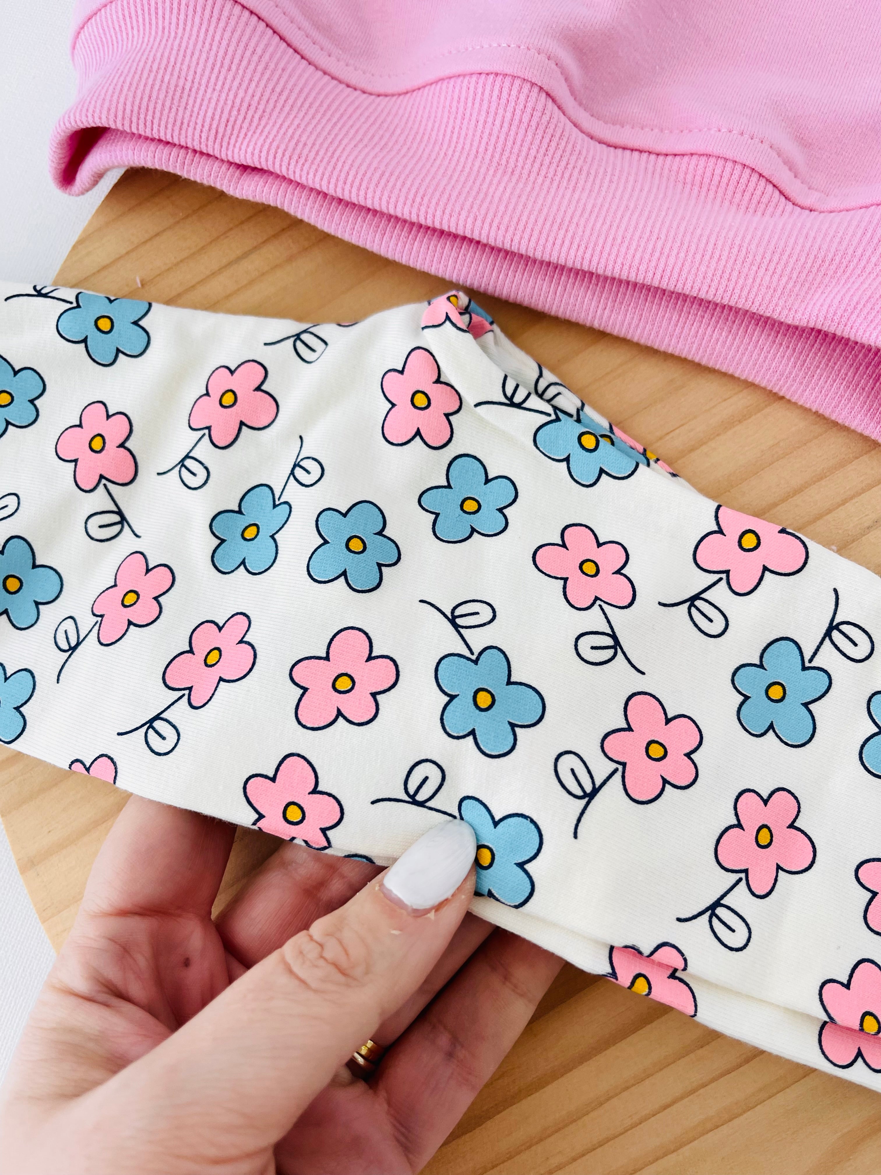 Fato de treino flores