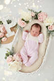 Babygrow Veludo Bebé com Estrelas Bordadas - Recém-Nascido