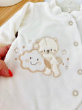 Babygrow veludo pérola