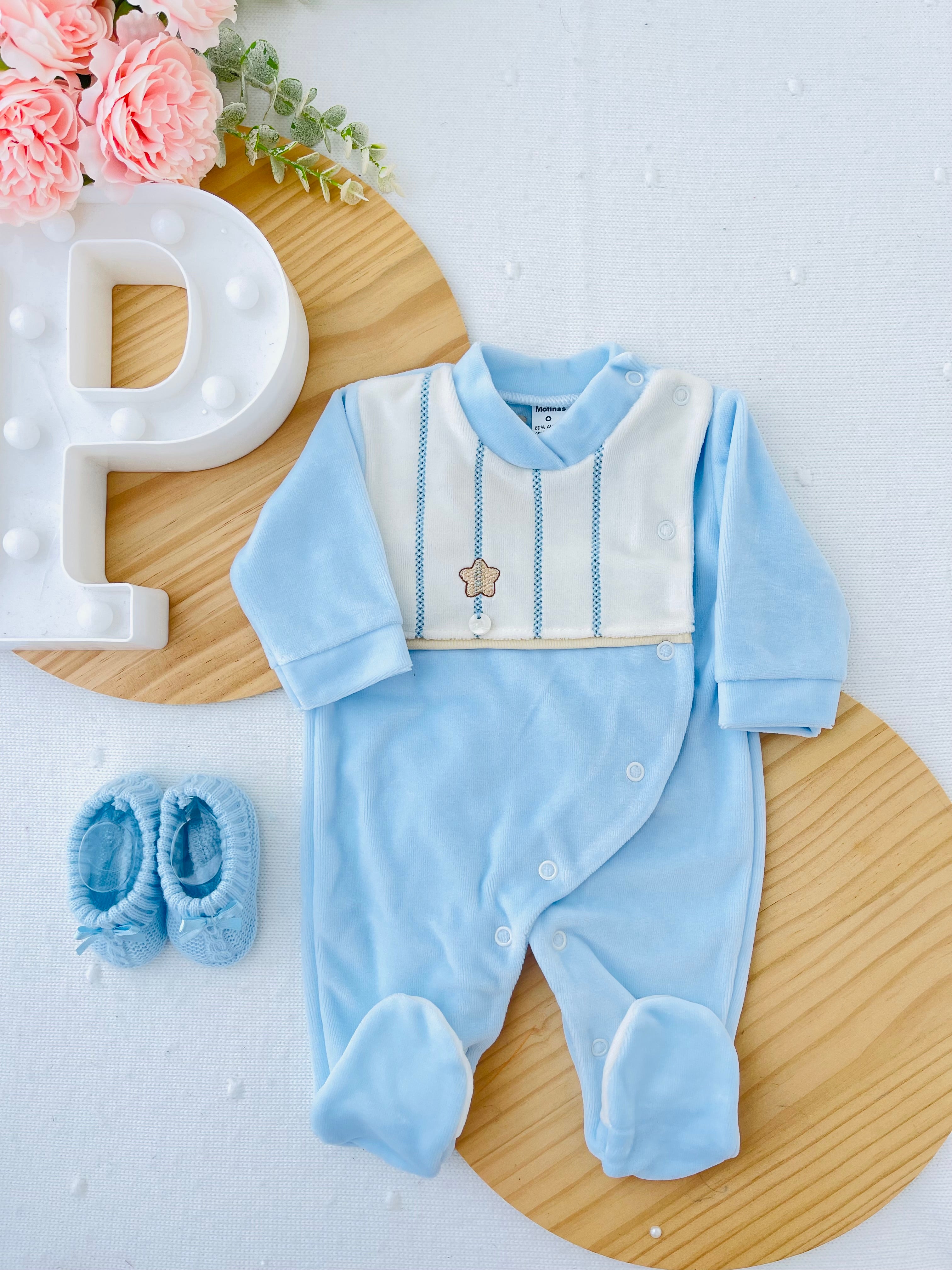 Babygrow Riscas em veludo