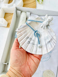 Conjunto para Batizado: vela, toalha e concha Batizado Pomba