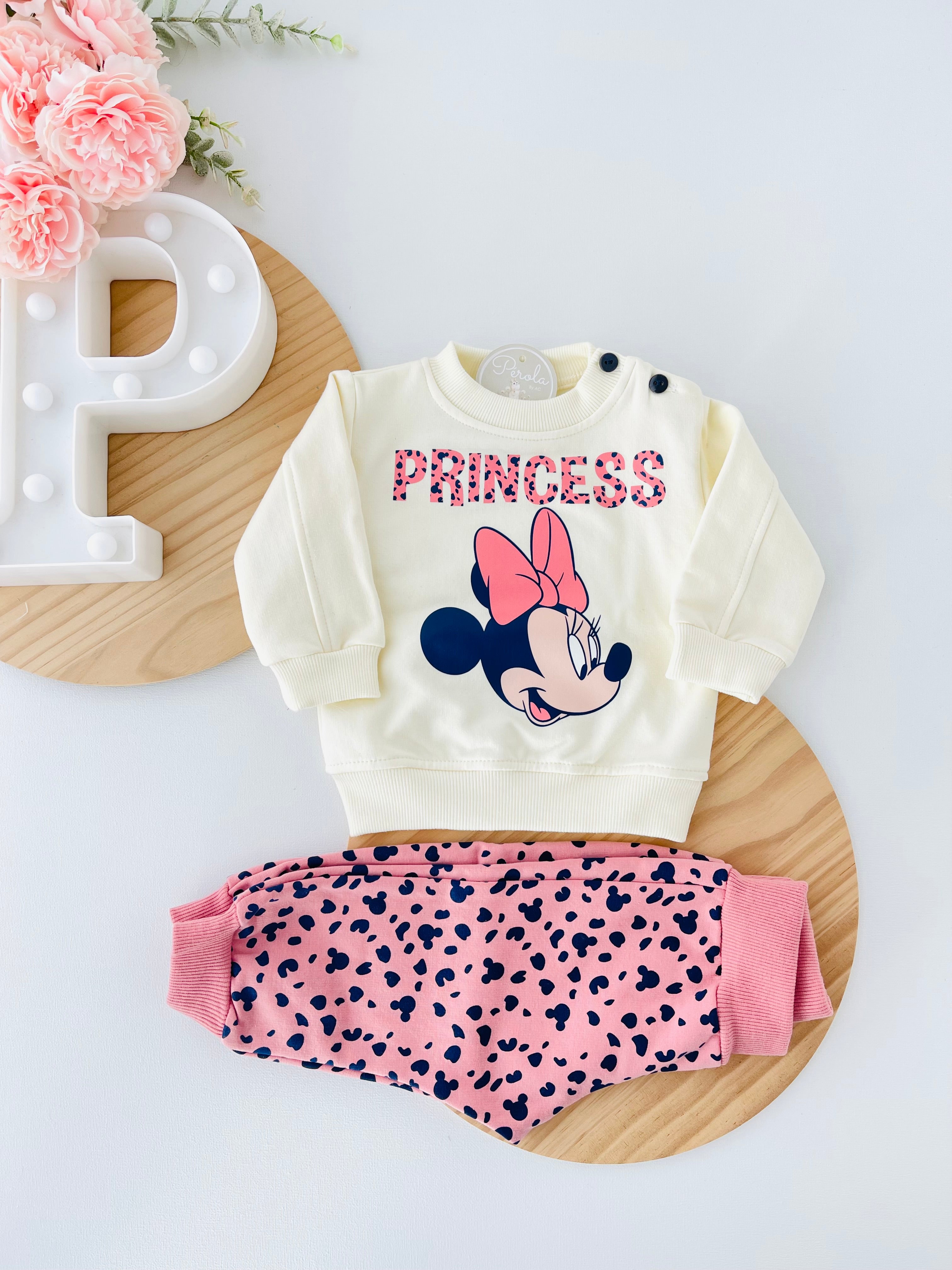 Fato treino Minnie com carda