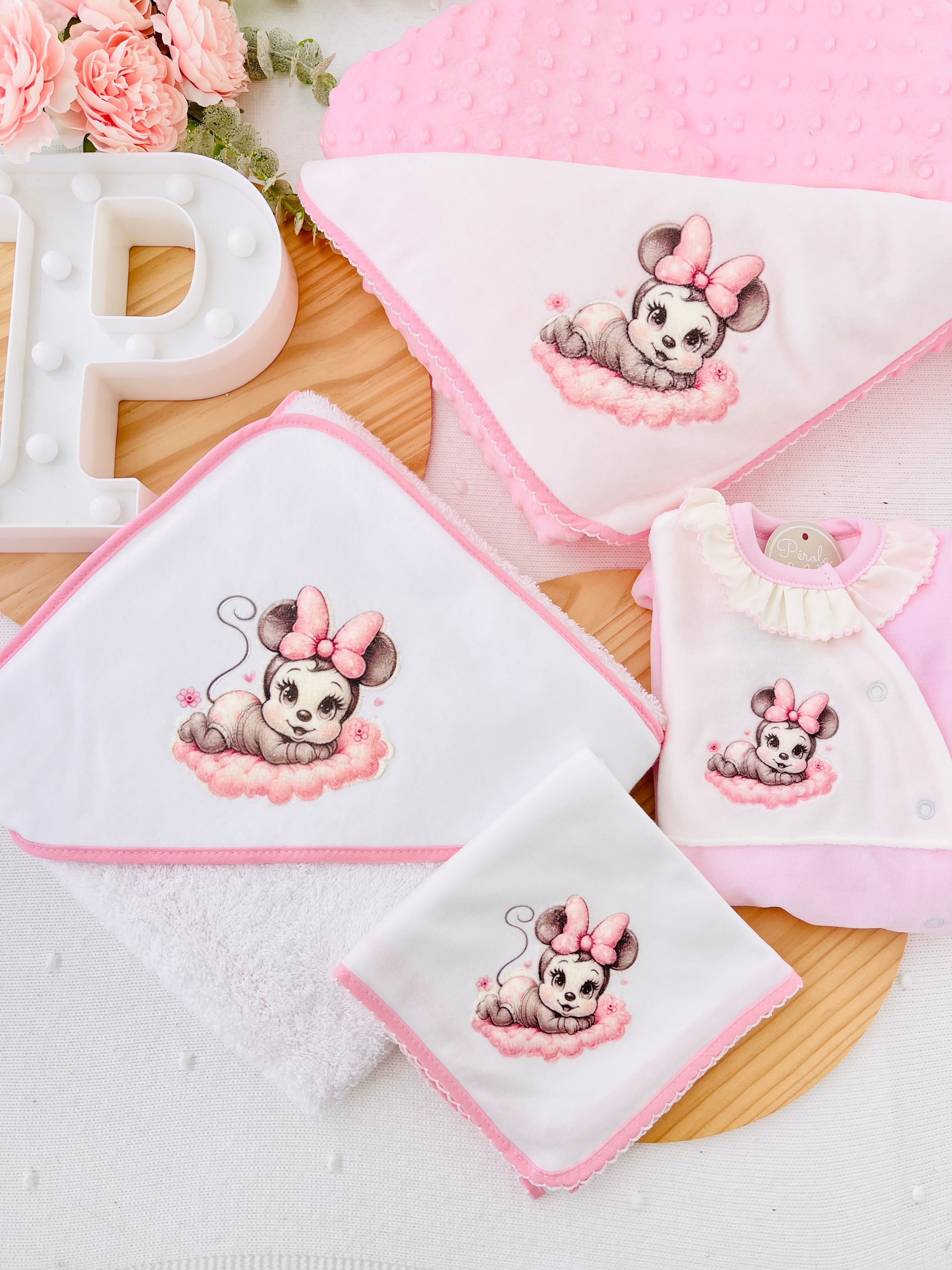 Babygrow Minnie Mickey veludo