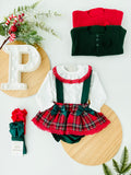 Conjunto xadrez de Natal: fofo e blusa