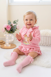 Conjunto Unicórnio Encantado Rosa – Camisola com Capuz e Tapa-Fraldas 6-36M