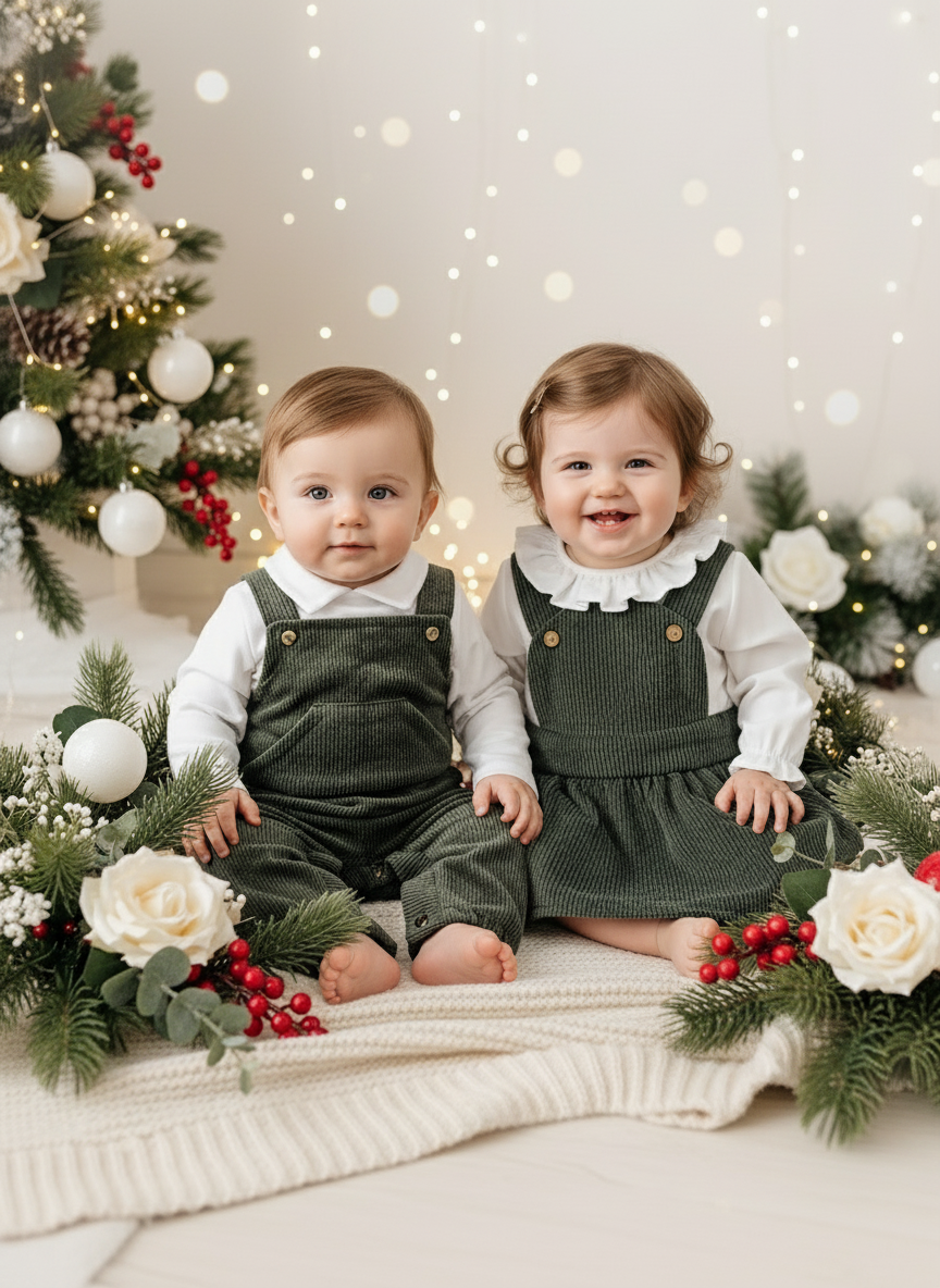 Conjunto verde: fofo e blusa