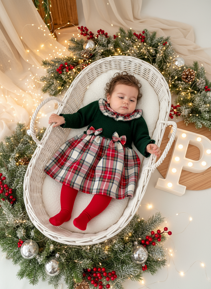 Vestido malha xadrez