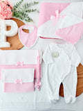 Pack enxoval rosa 7 peças