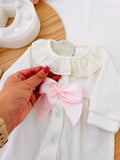 Babygrow elegante de veludo premium