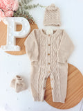 Conjunto 3 peças: macacão, gorro e carapins 3M