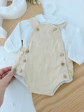 Conjunto bege: fofo e camisa