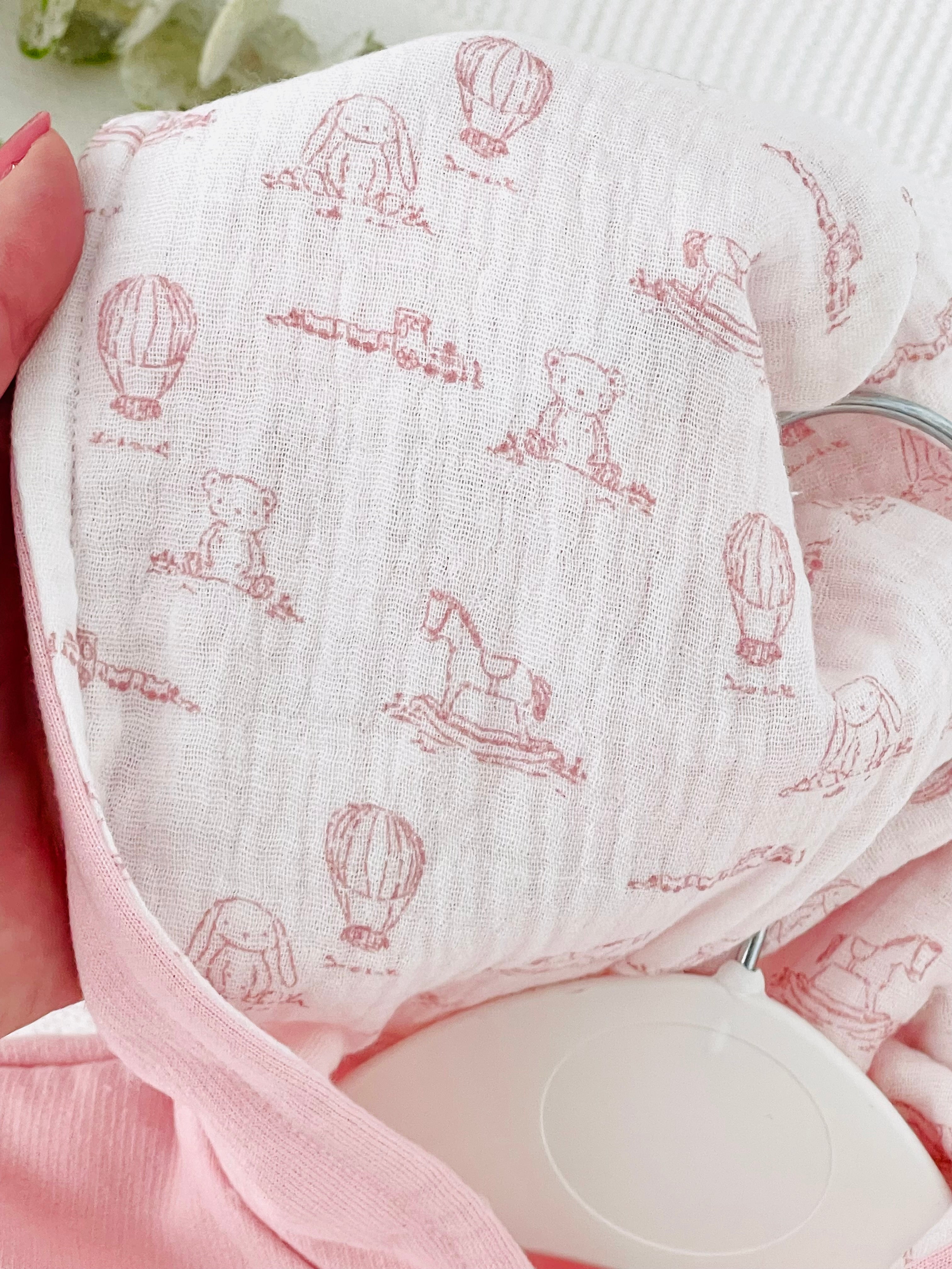 Fato de Treino Rosa com Capuz - Conjunto Cardado Quentinho (3-36m)