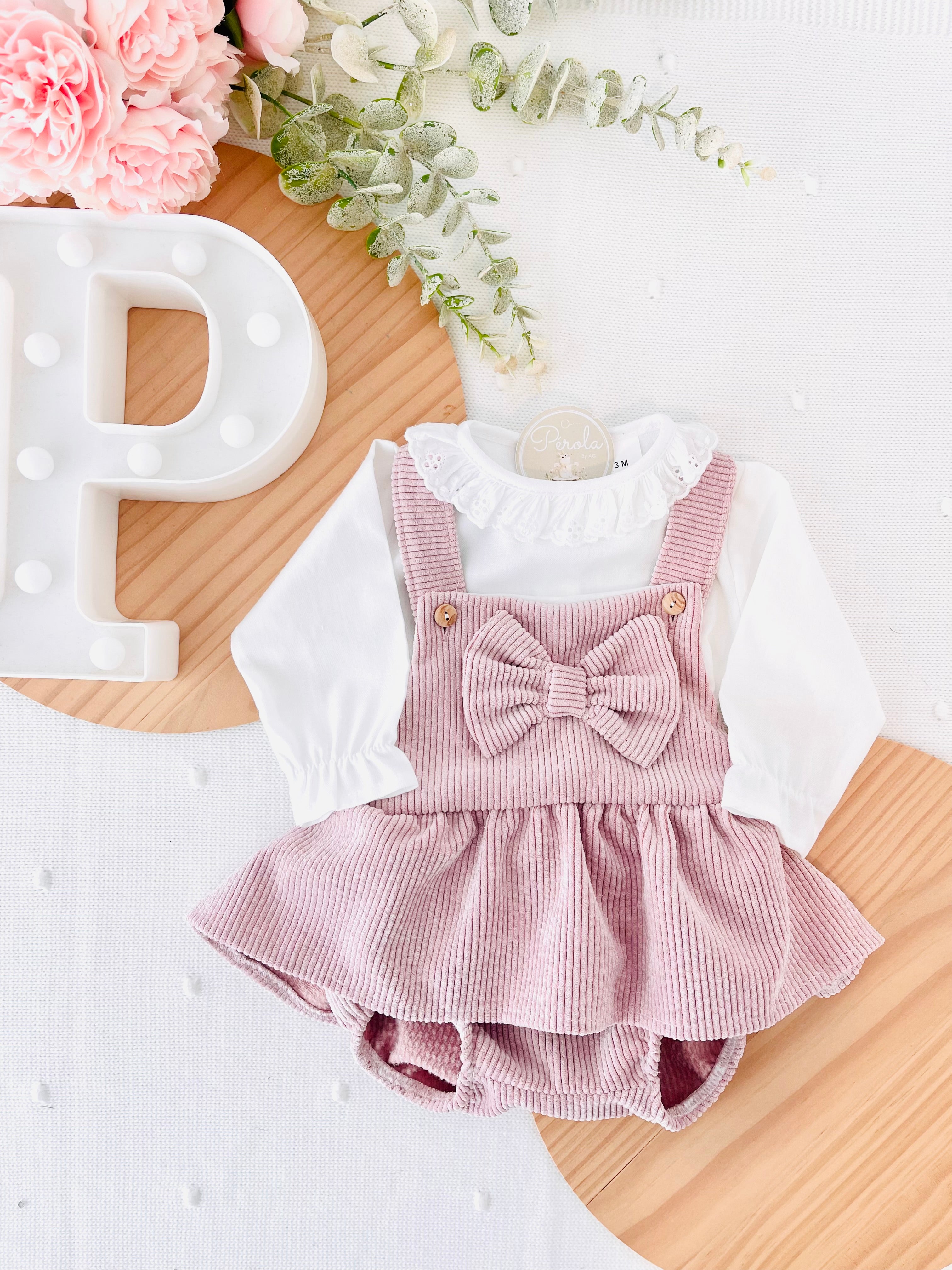 Conjunto rosa: fofo e blusa