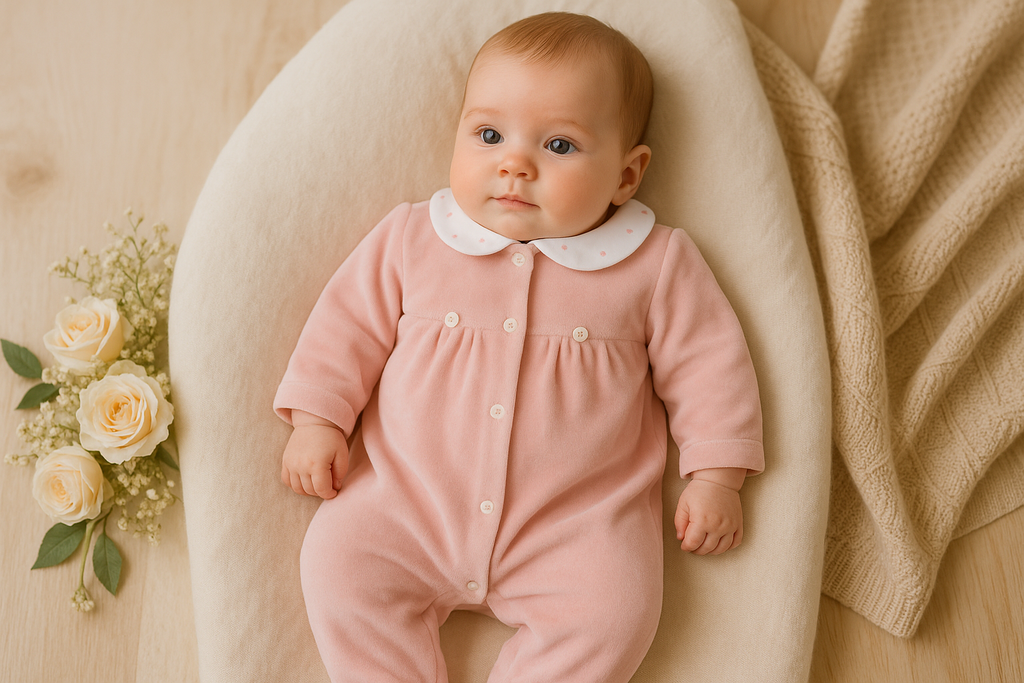 Babygrow bolinha VELUDO