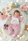 Babygrow corações em veludo