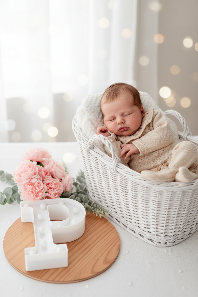 Conjunto Baby love: Babygrow e touca recém nascido