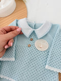 Conjunto azul 100% algodão