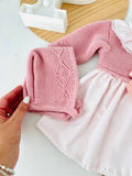 Vestido e touca rosa velho