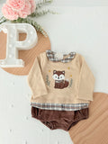 Conjunto raposa: camisola e calções