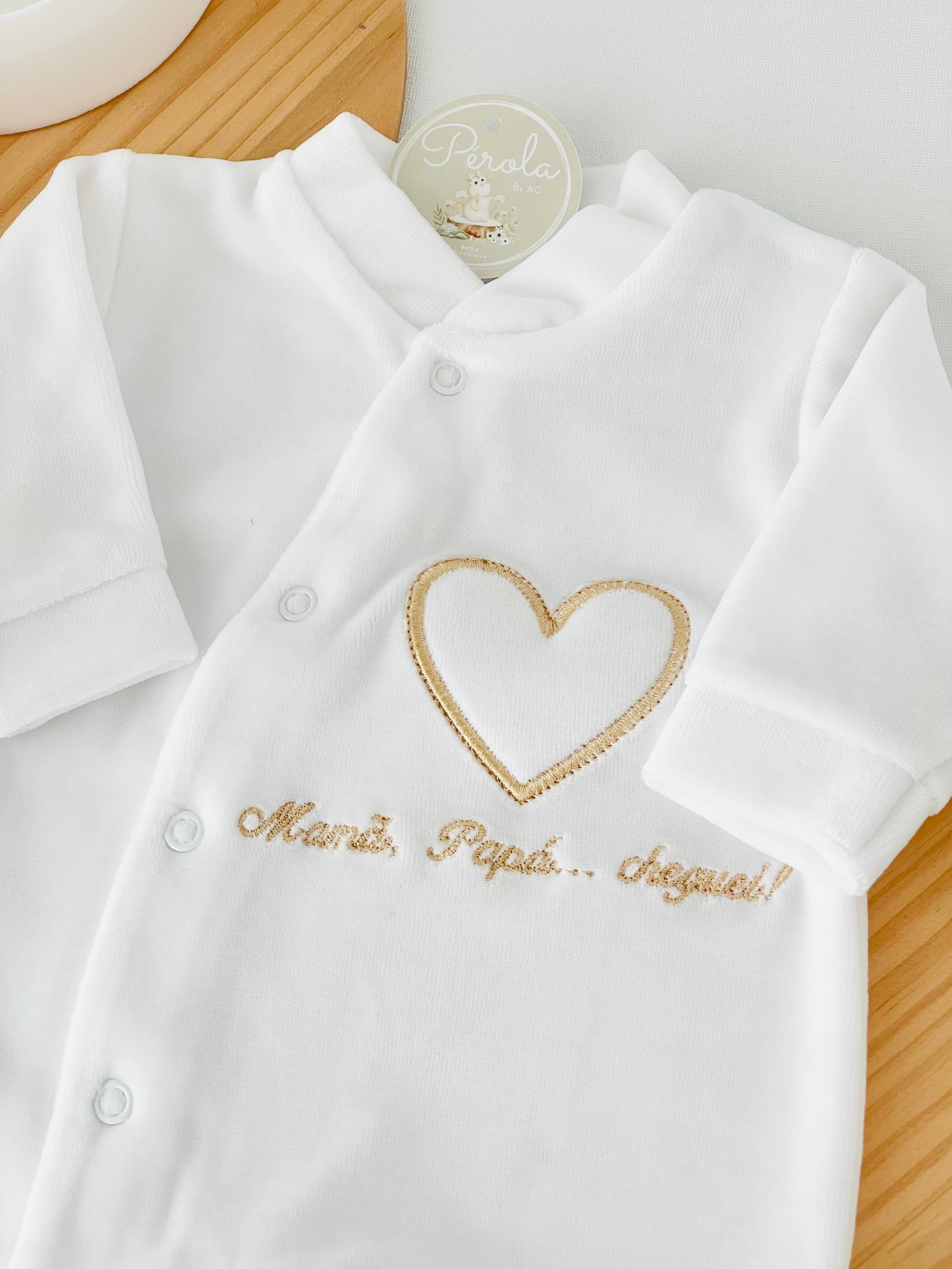 Babygrow tema mamã, papá, cheguei