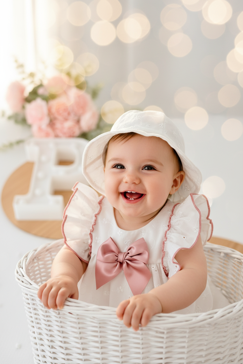 Vestido e chapéu