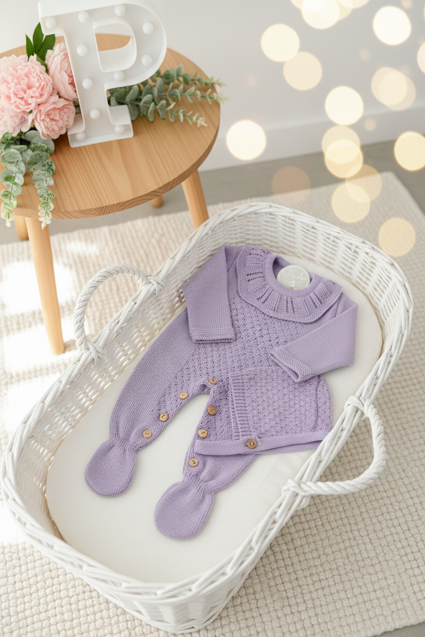 Conjunto Baby love: Babygrow e touca recém nascido