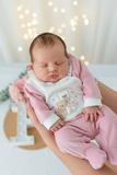 Babygrow corações em veludo