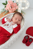 Babygrow corações em veludo