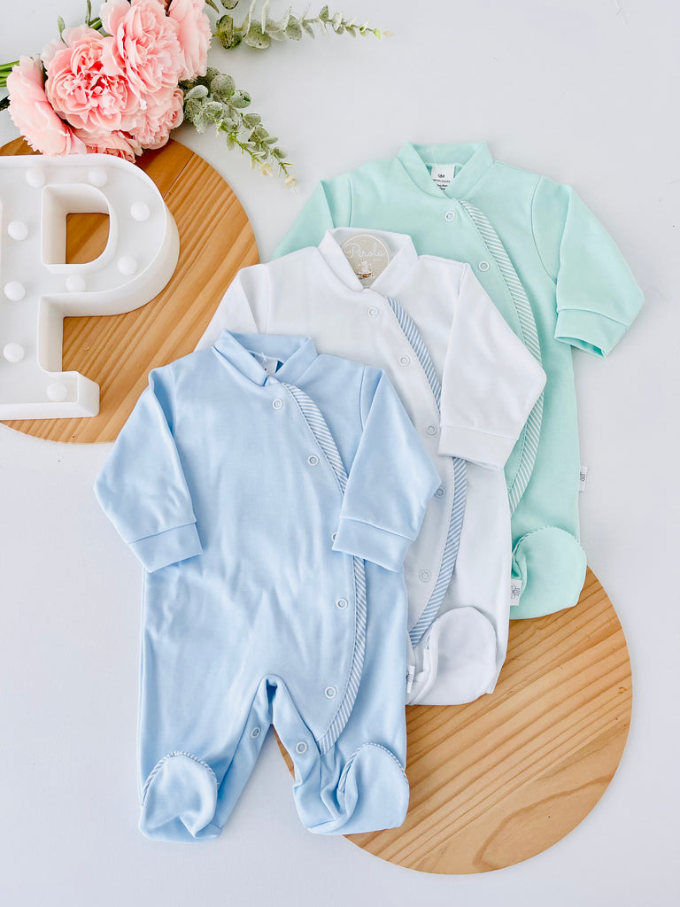 Babygrow riscas em algodão