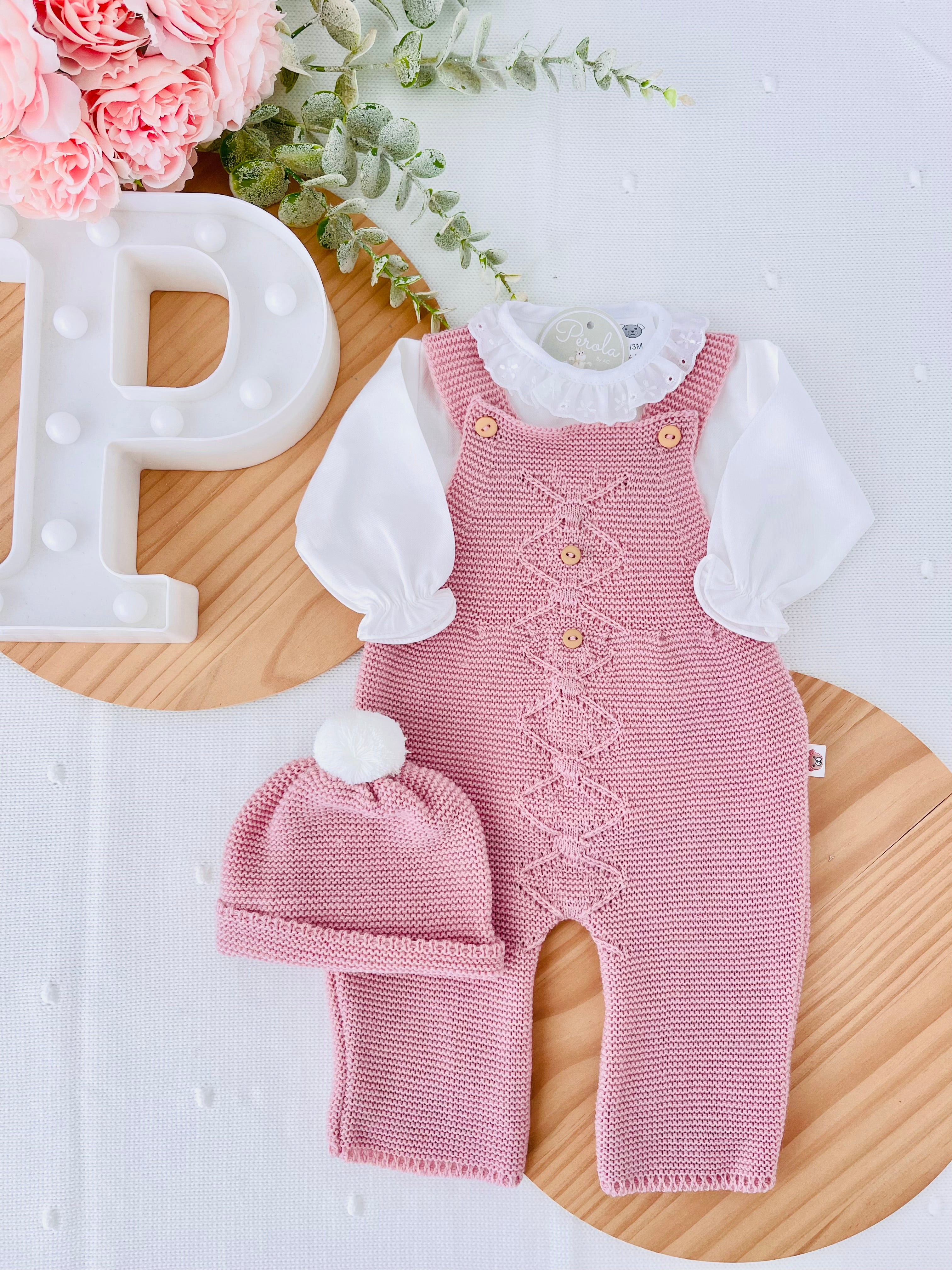 Conjunto recém nascido: 3peças Outono/Inverno