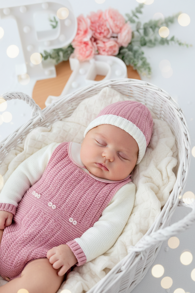 Fofo, camisola e gorro Outono Inverno 3M