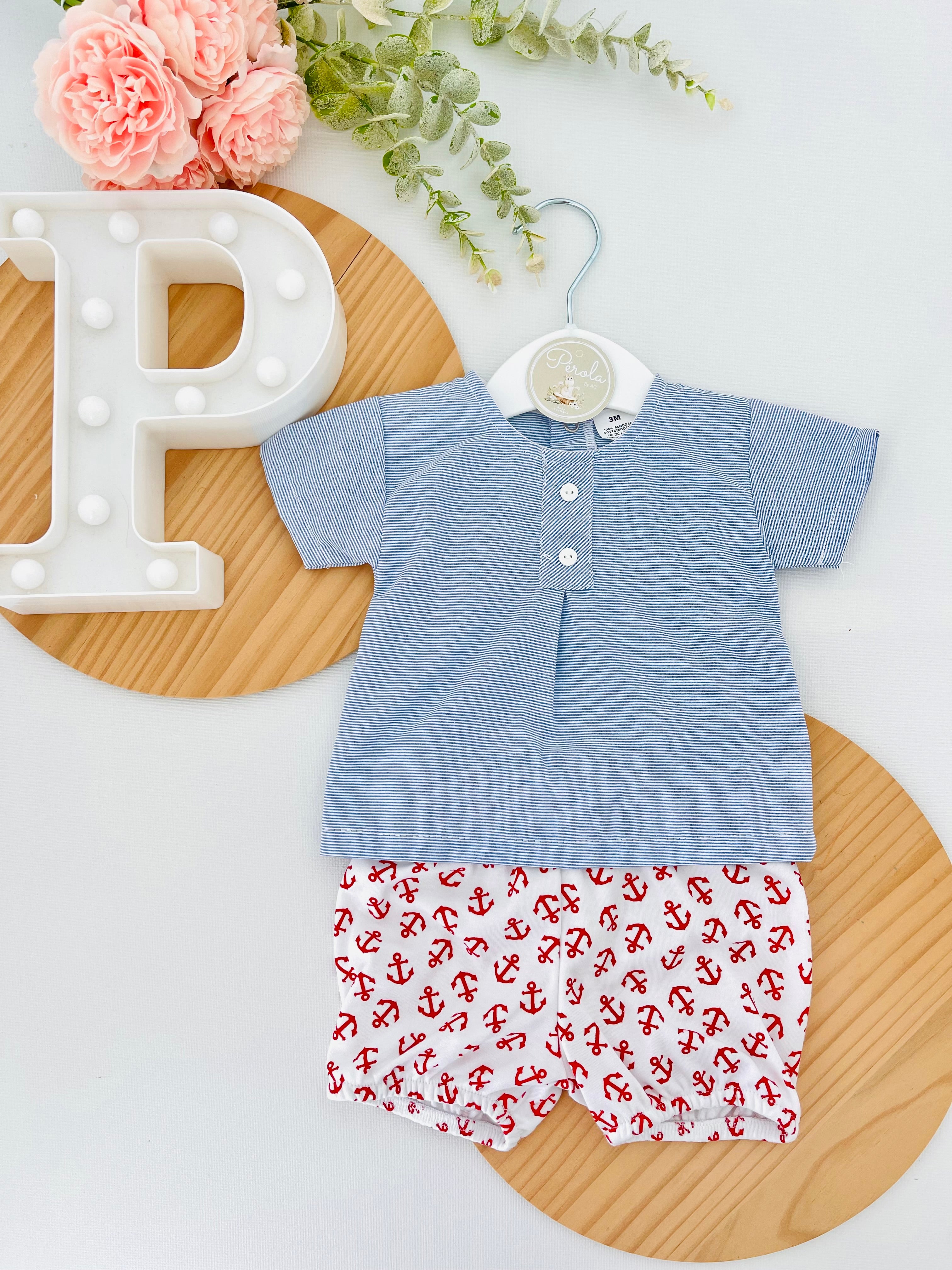 Conjunto: camisa e calções