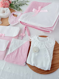 Pack enxoval rosa 7 peças