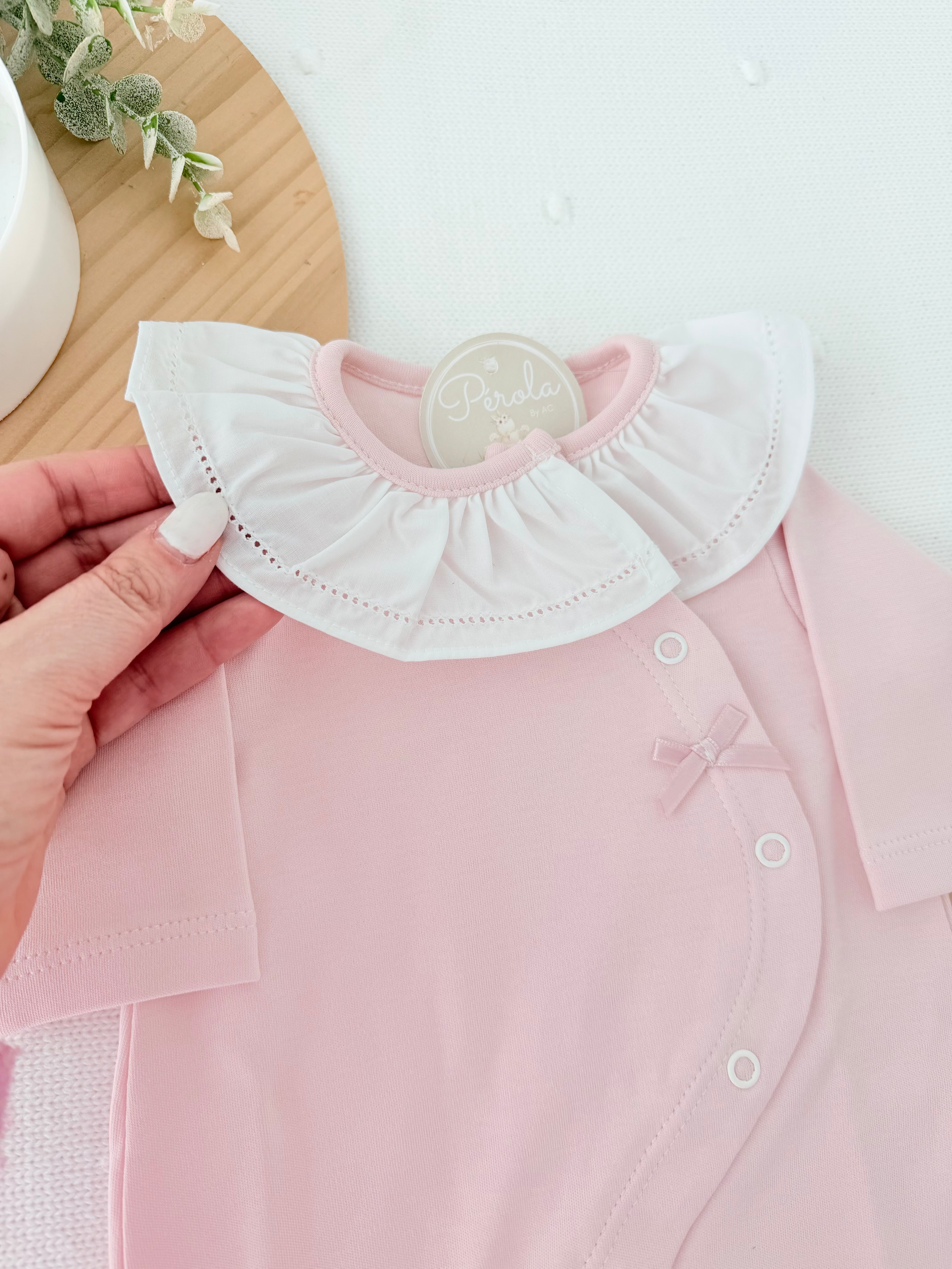Babygrow carinho em ALGODÃO com golinha grande