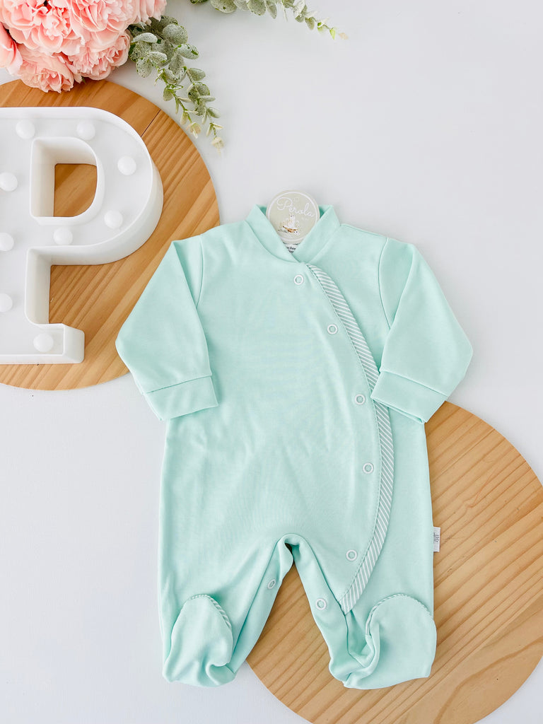 Babygrow riscas em algodão