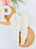 Conjunto losango: camisola com gola de camisa e calças
