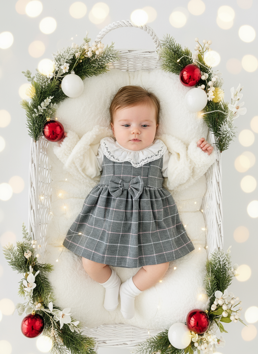 Conjunto elegante: casaco de pêlo, vestido e blusa