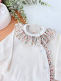 Babygrow Pérola tema flores em algodão
