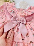 Conjunto bonequinha: vestido e tapa fraldas