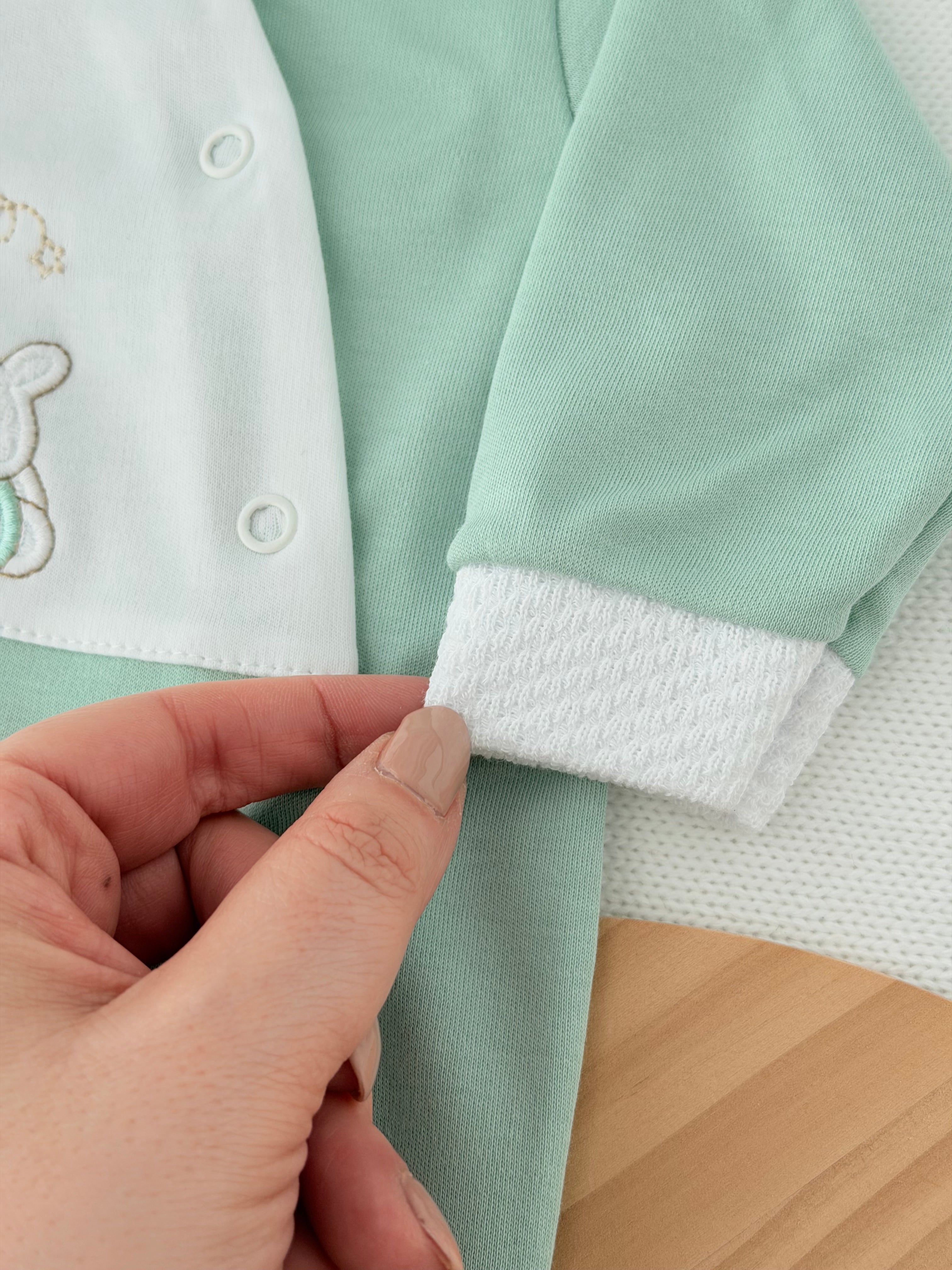 Babygrow pompom algodão