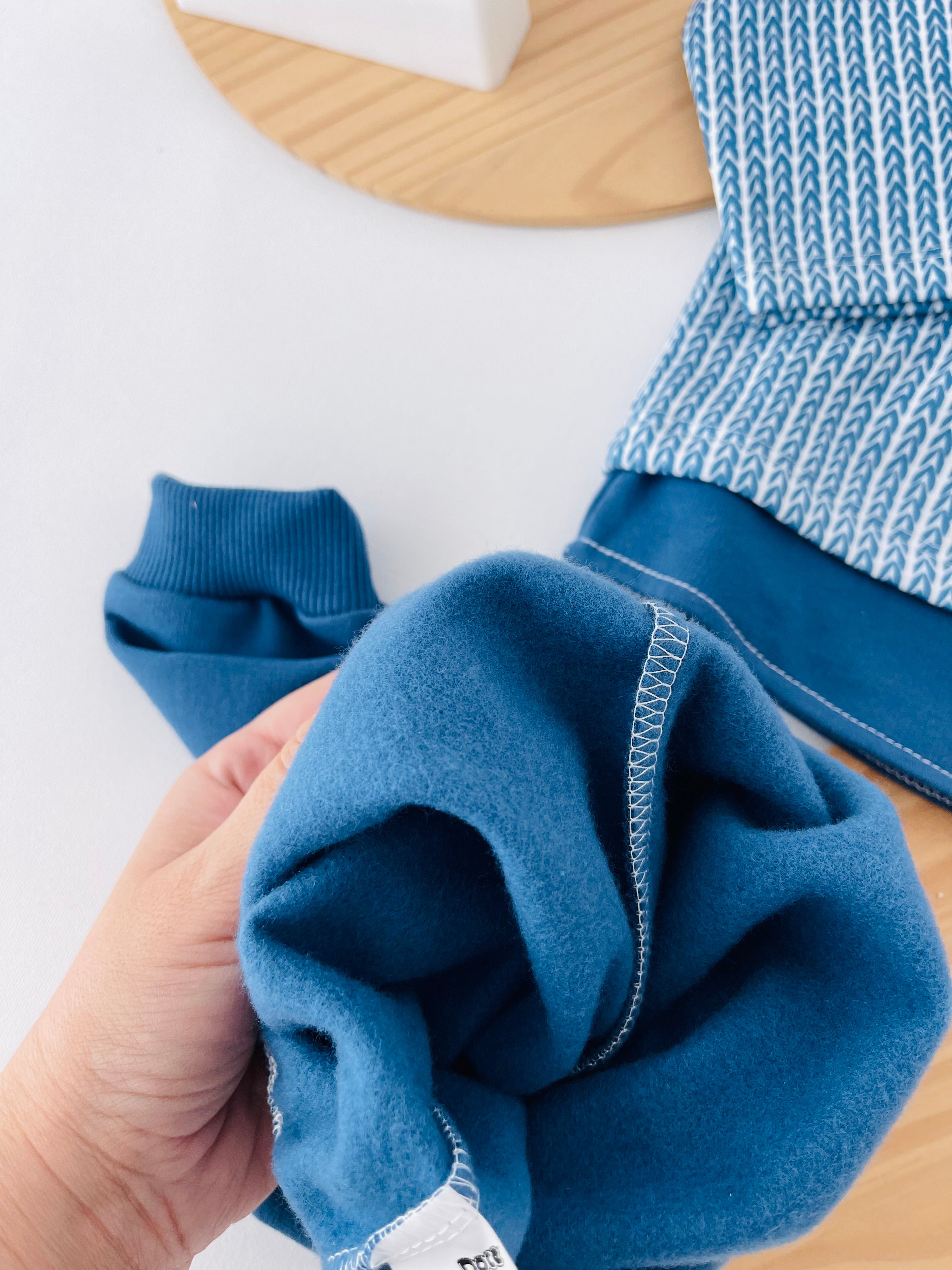 Fato de treino ursinho com efeito camisa- com carda (3-18m)