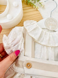 Conjunto cerimónia bege menina