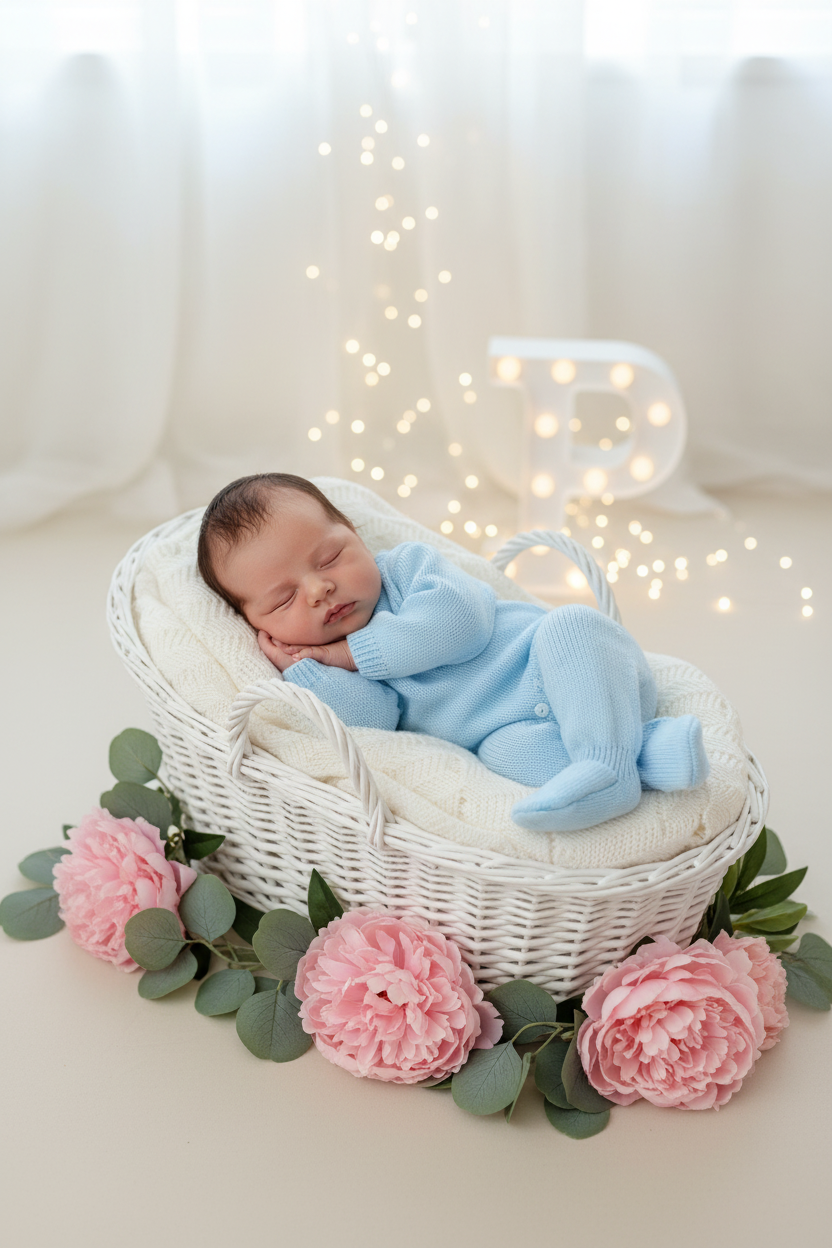 Babygrow e touca malha Outono Inverno