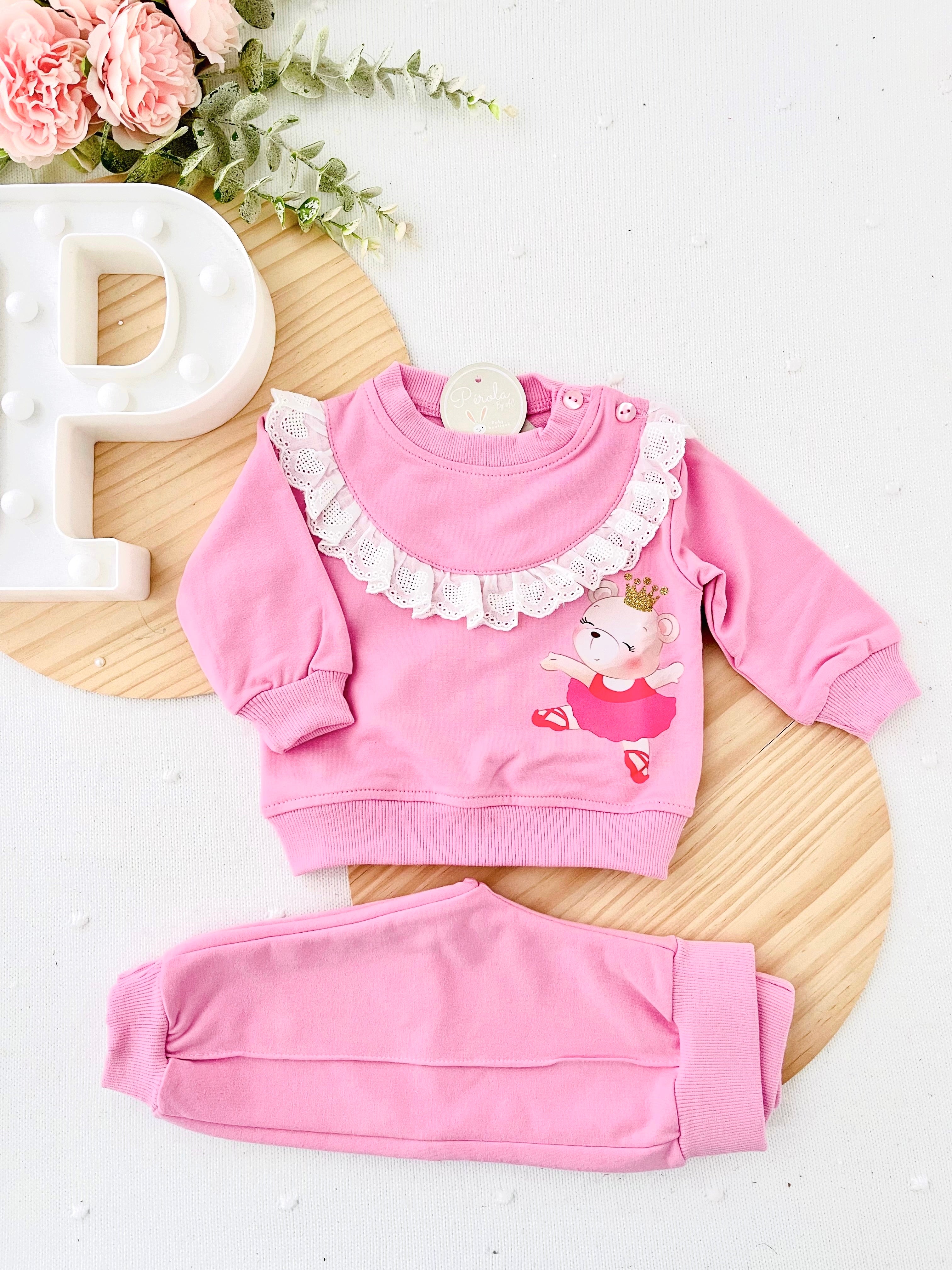 Fato de treino ursinha bailarina