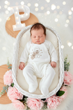 Babygrow corações em veludo