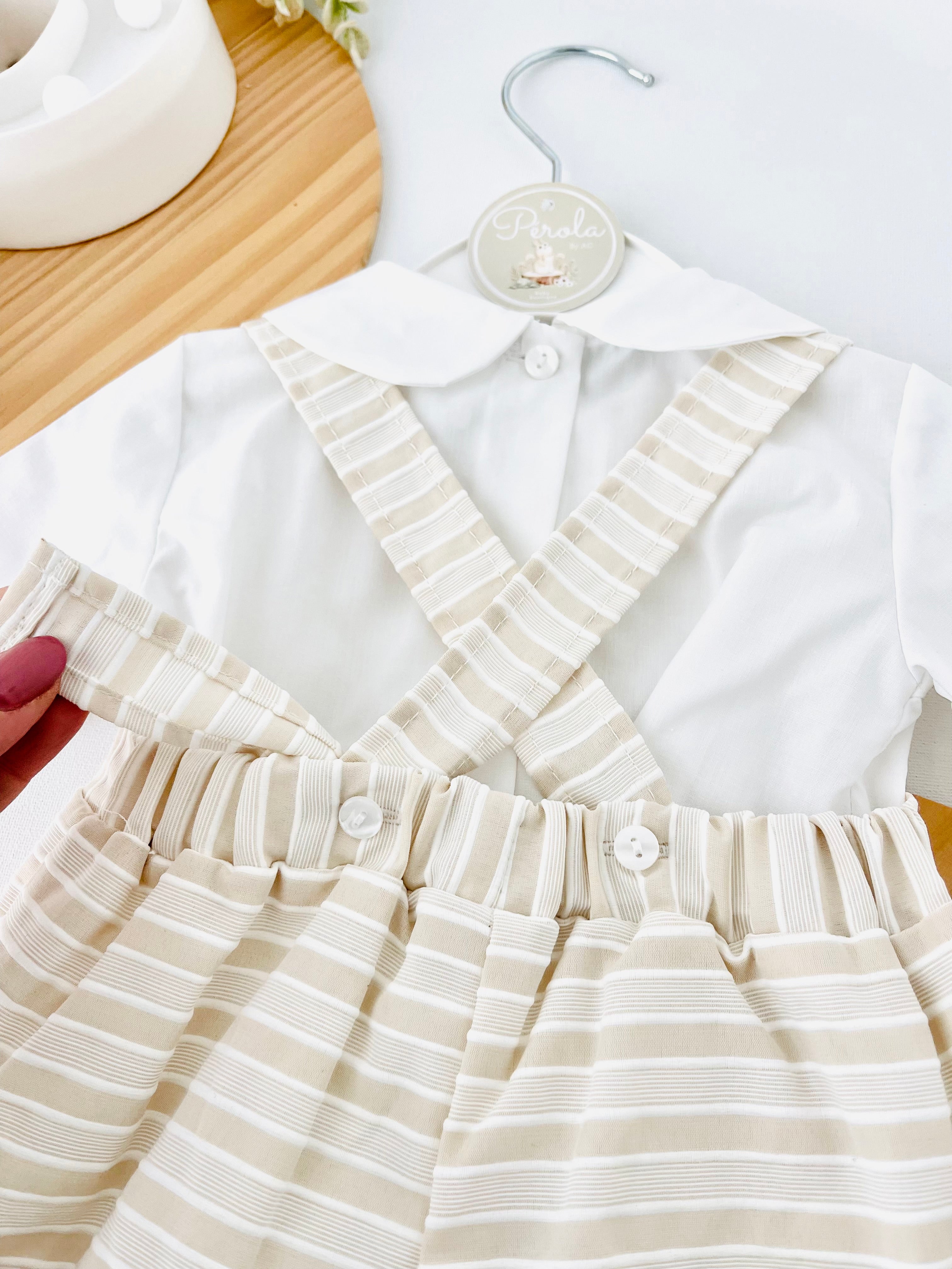 Conjunto pérola menino: fofo e camisa