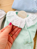 Babygrow pintinhas algodão
