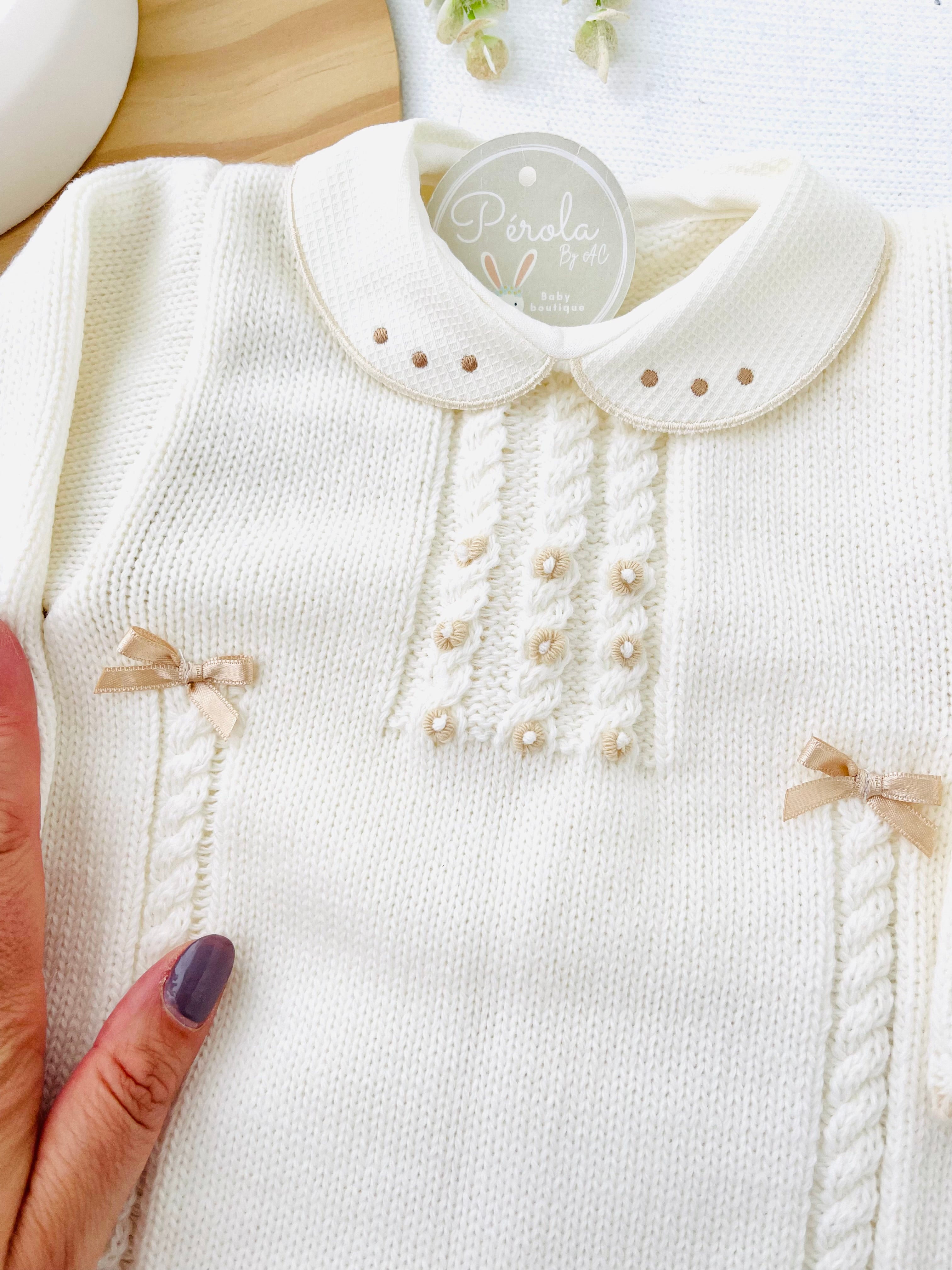 Saída de maternidade: macacão e gorro Outono/Inverno