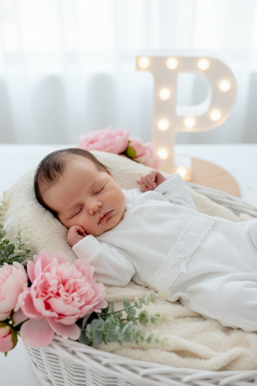 Babygrow veludo fita em renda